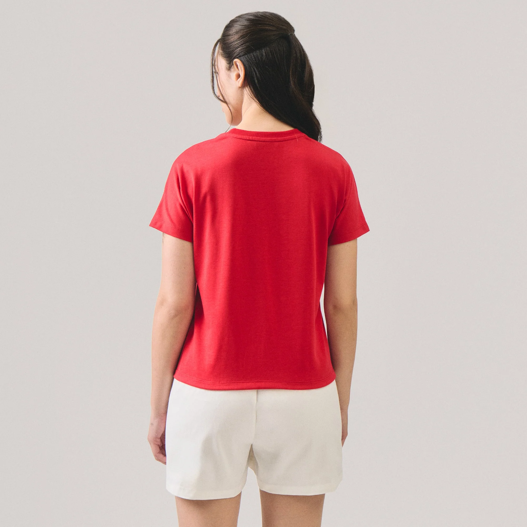 Basic T-Shirt With Button Detail - Image 4