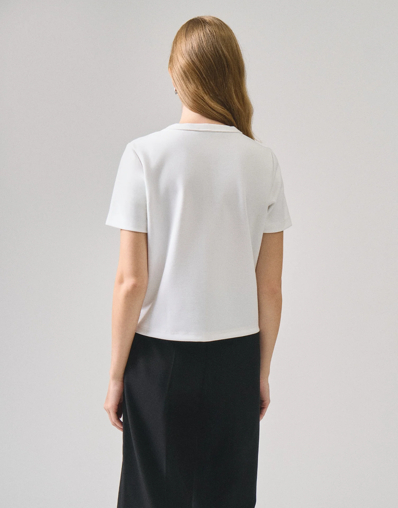 Button Down Ribbed T-Shirt - Image 4