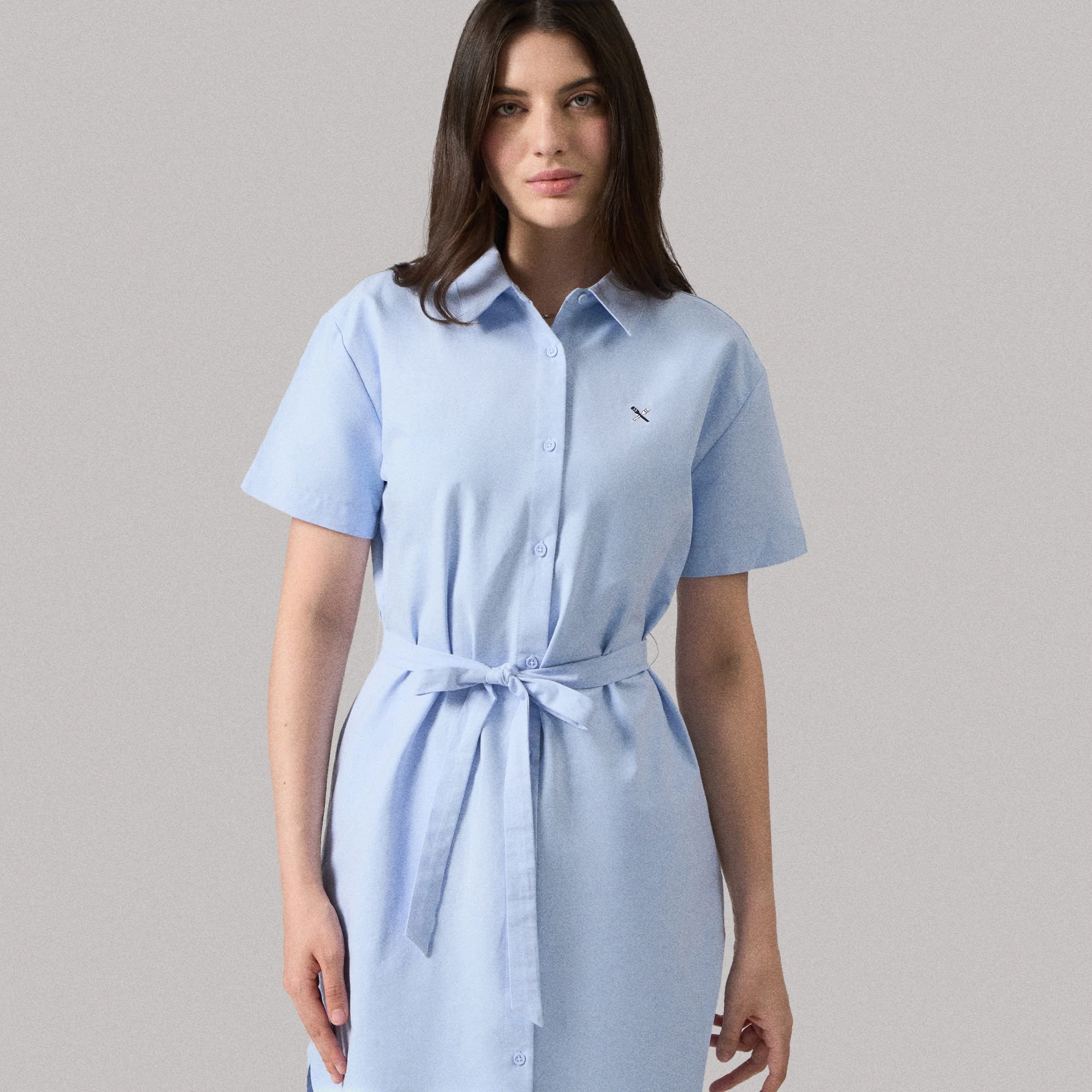 Button Down Shirt Dress - Image 3