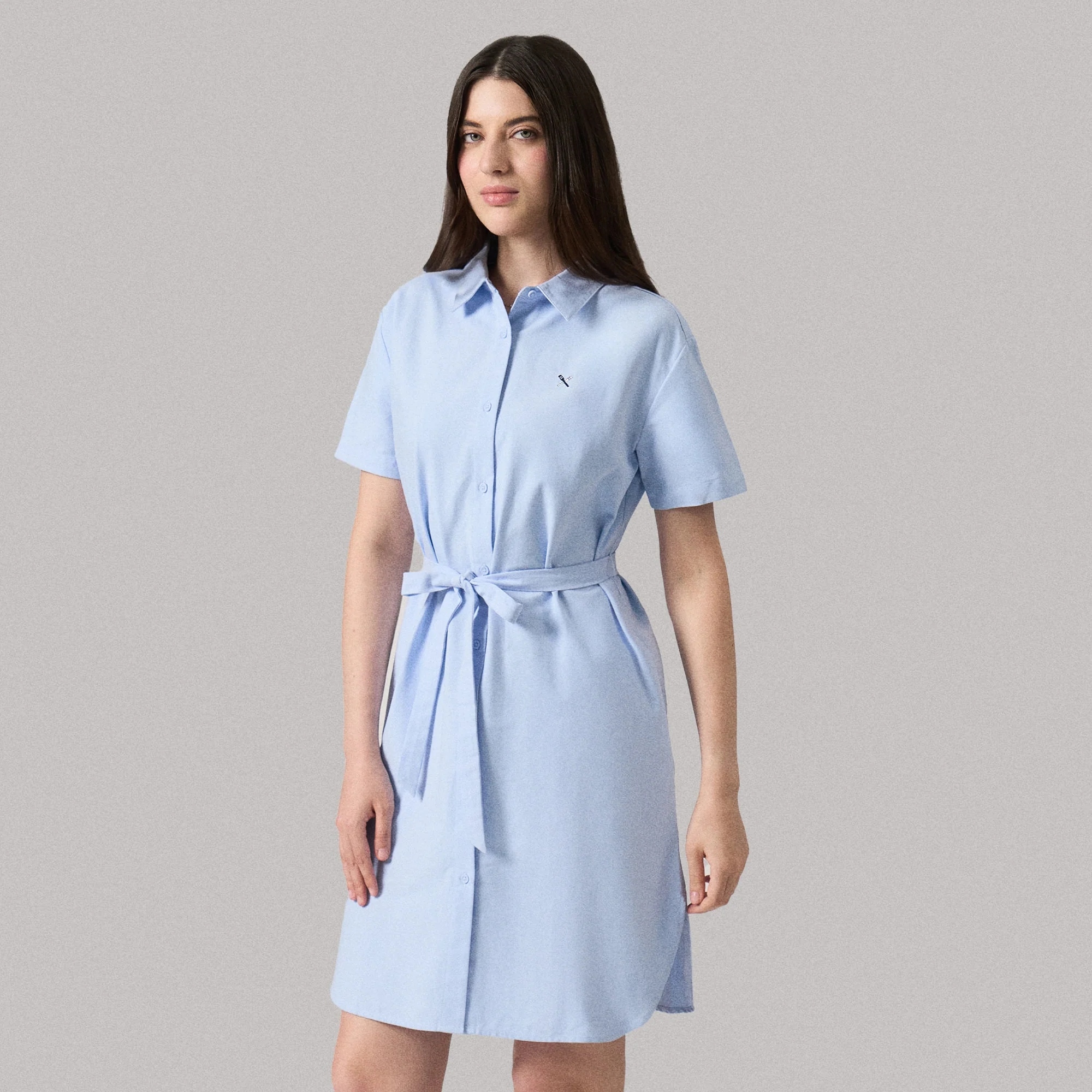 Button Down Shirt Dress - Image 4