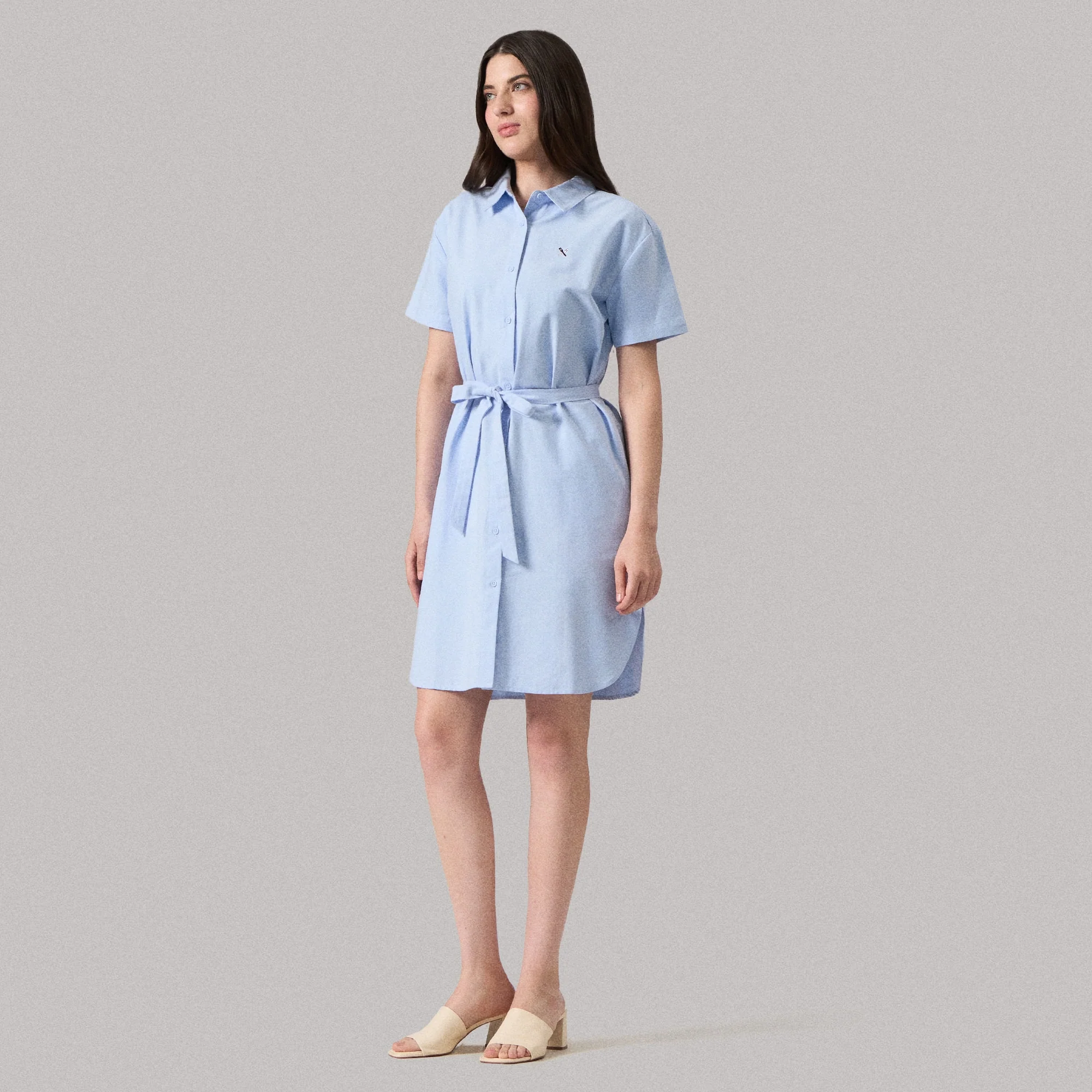 Button Down Shirt Dress - Image 6