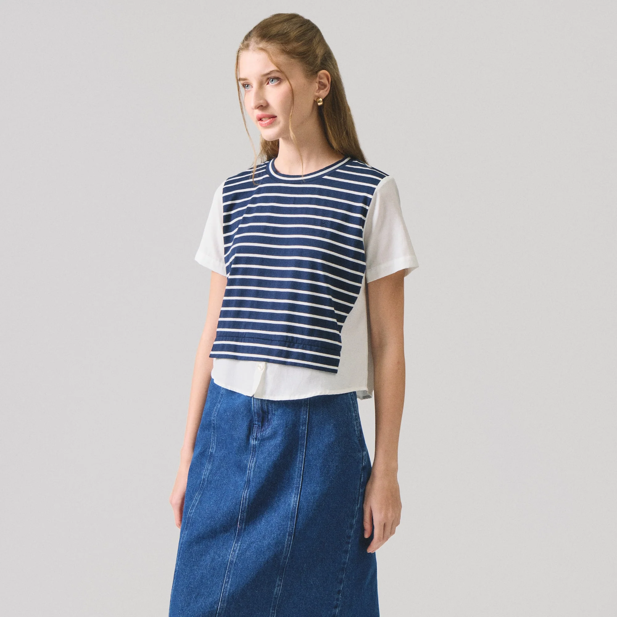 Hybrid Striped T-Shirt
