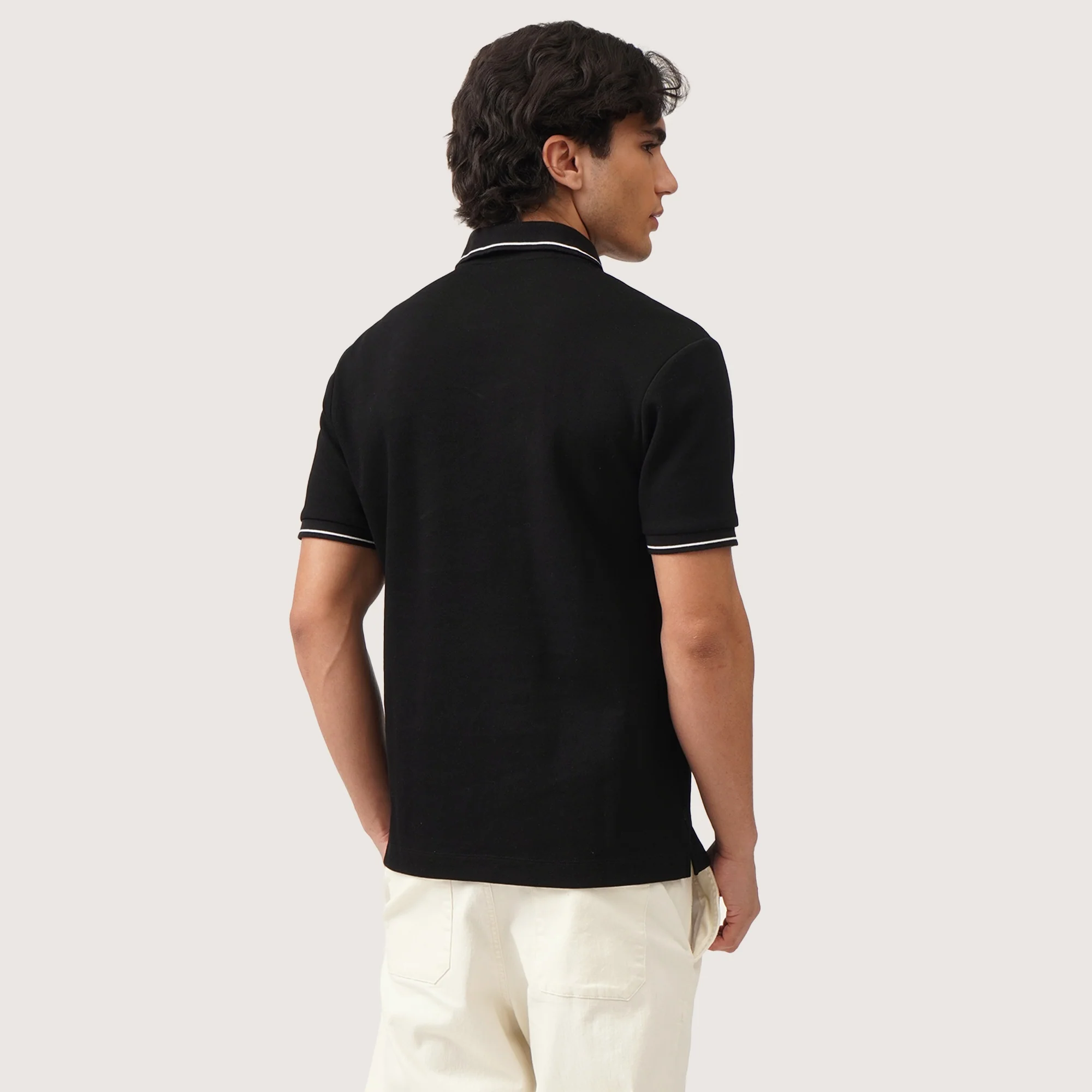 Premium Regular Fit Polo Shirt With Contrast Tipping - Image 4