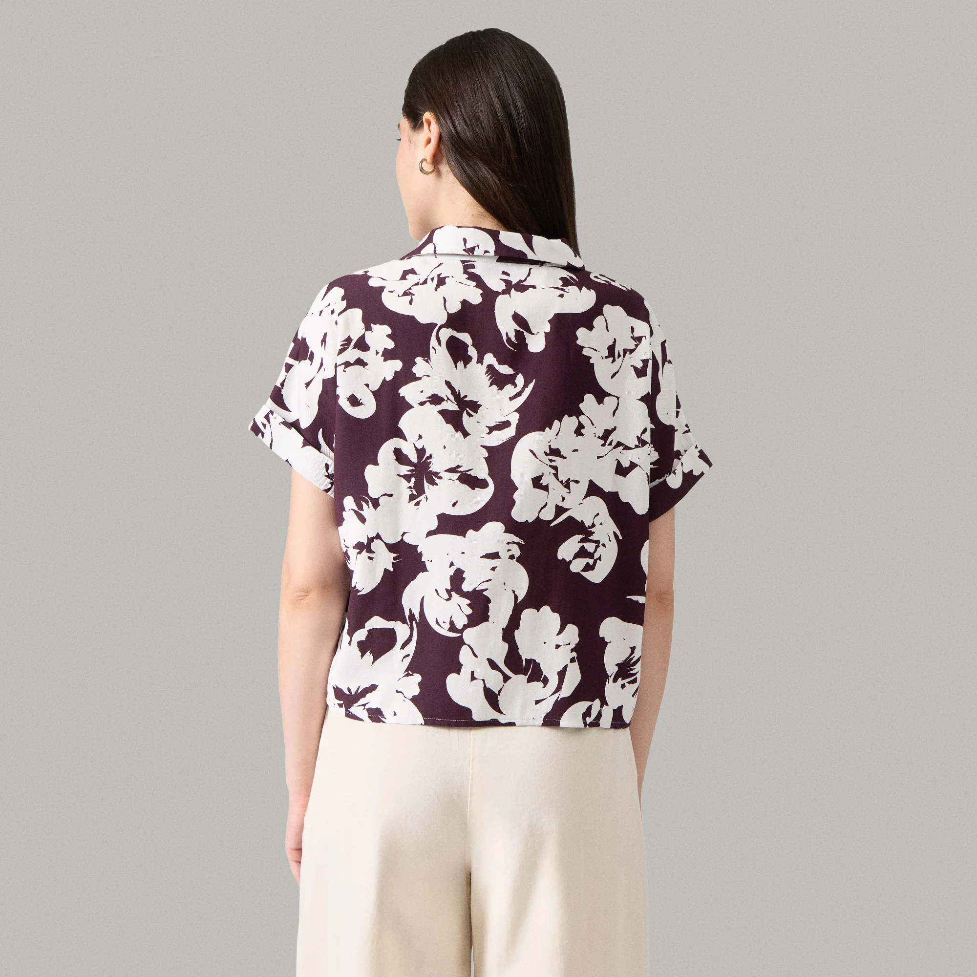 Printed Notch Collar Shirt - Image 3
