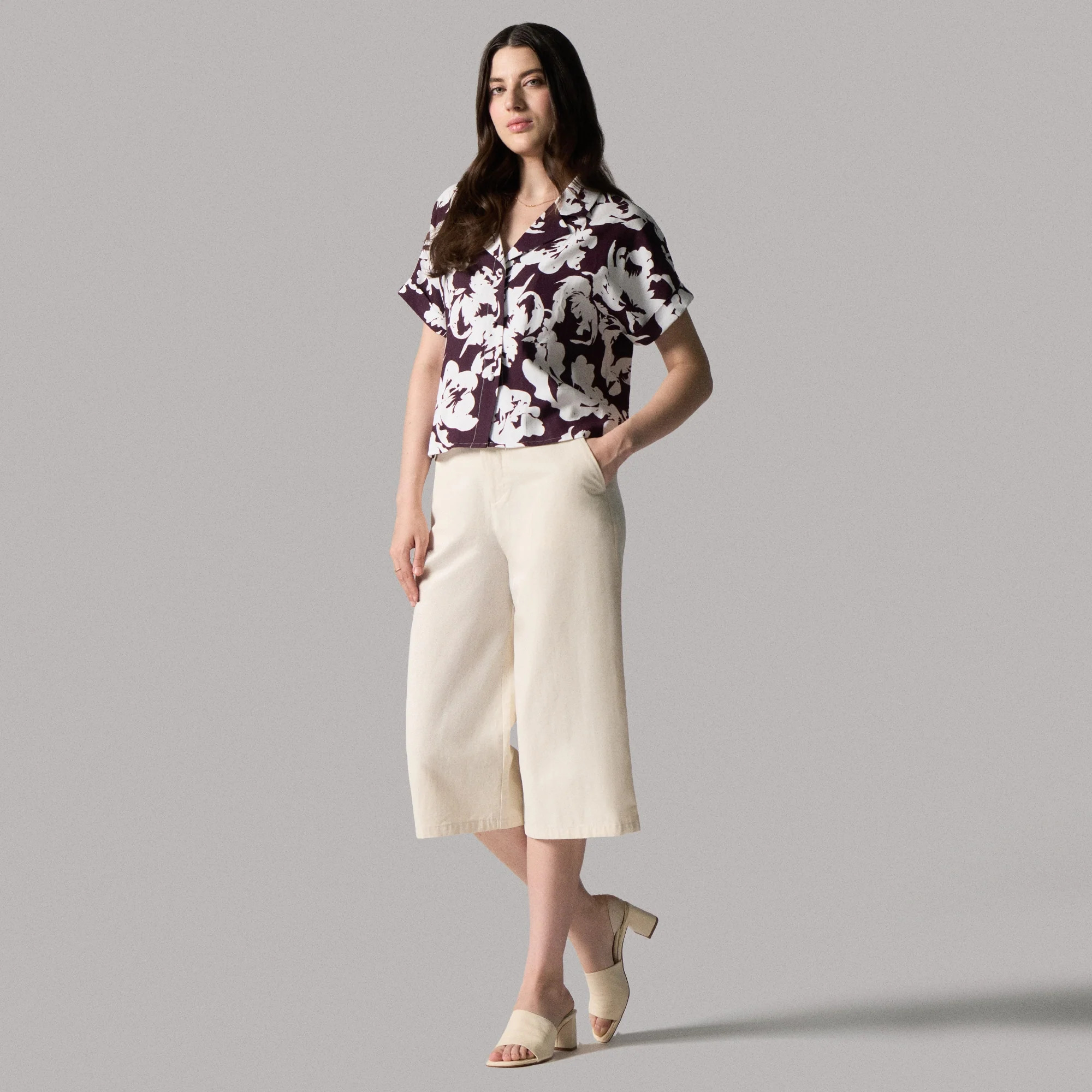 Printed Notch Collar Shirt - Image 4