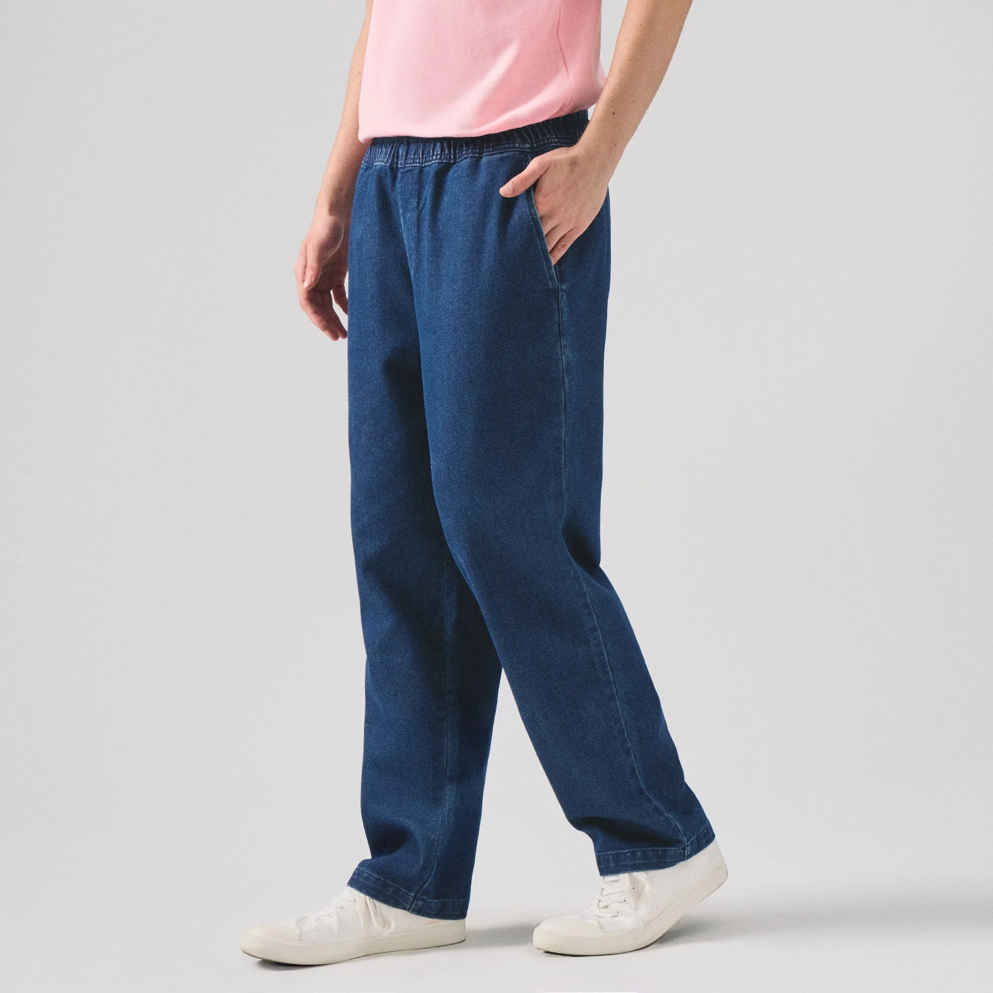 Pull Up Denim Pants - Image 3