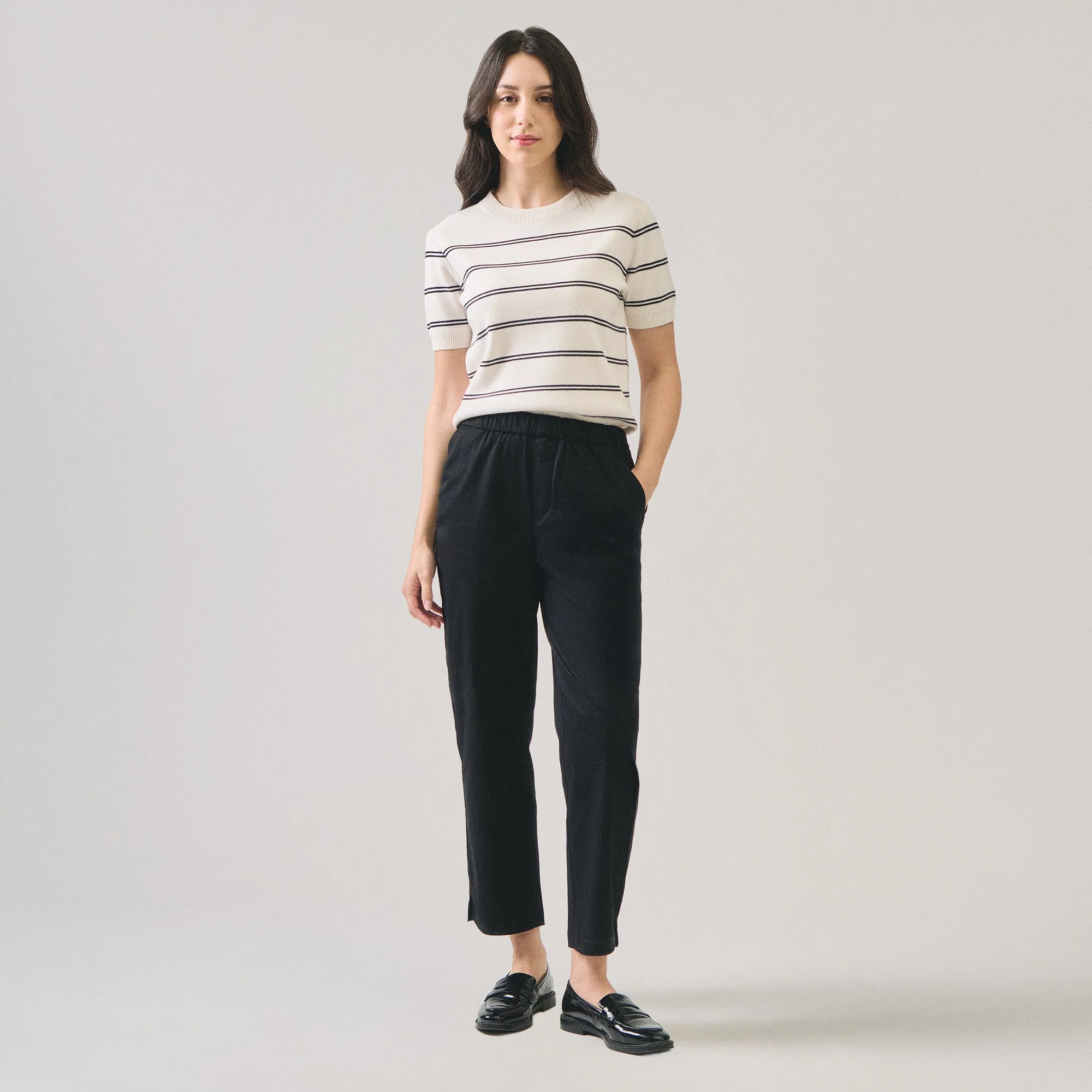 Pull Up Twill Trousers - Image 6