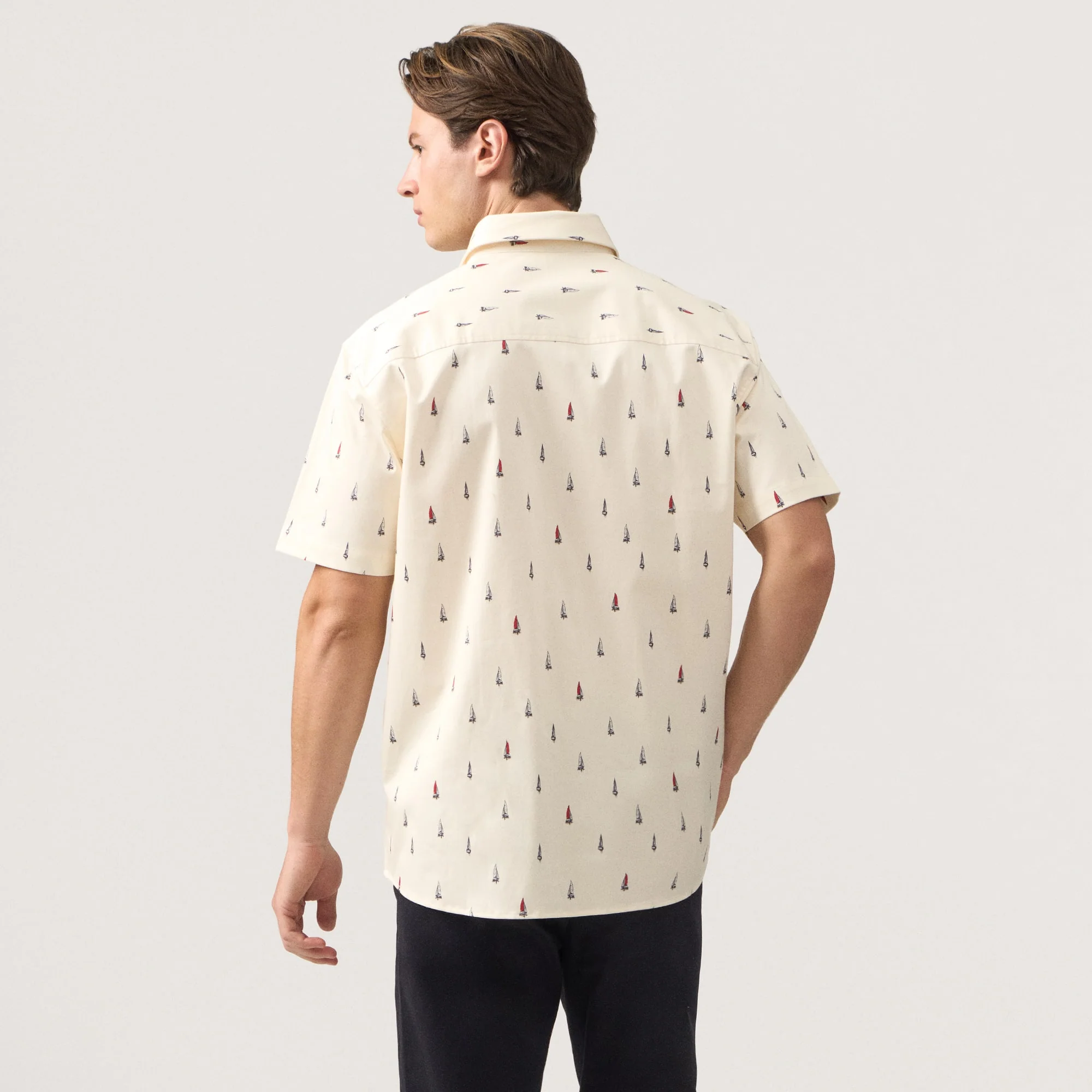 Regular Fit Button Down Printed Shirt - Image 5