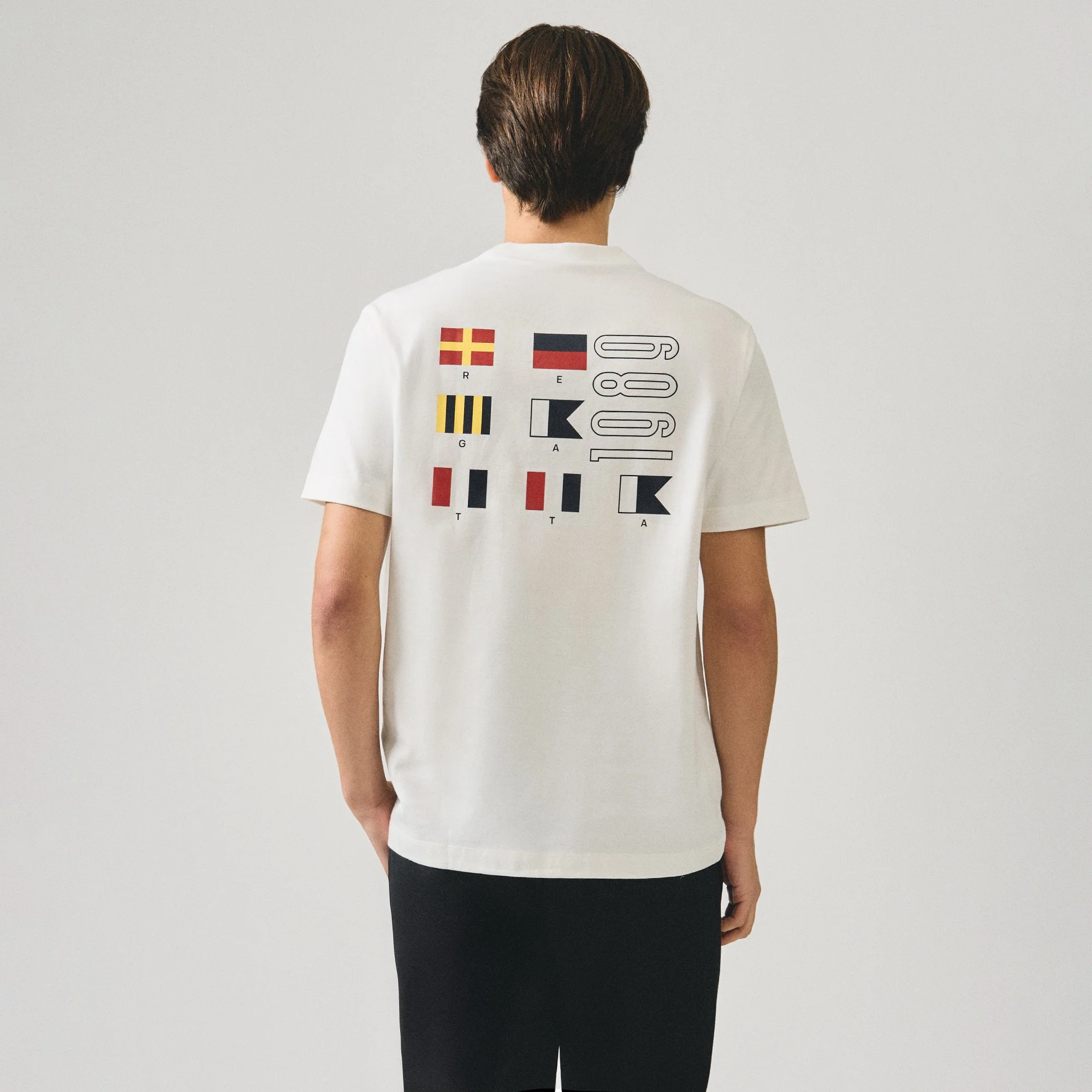 Regular Fit Flag Branding Graphic T-Shirt