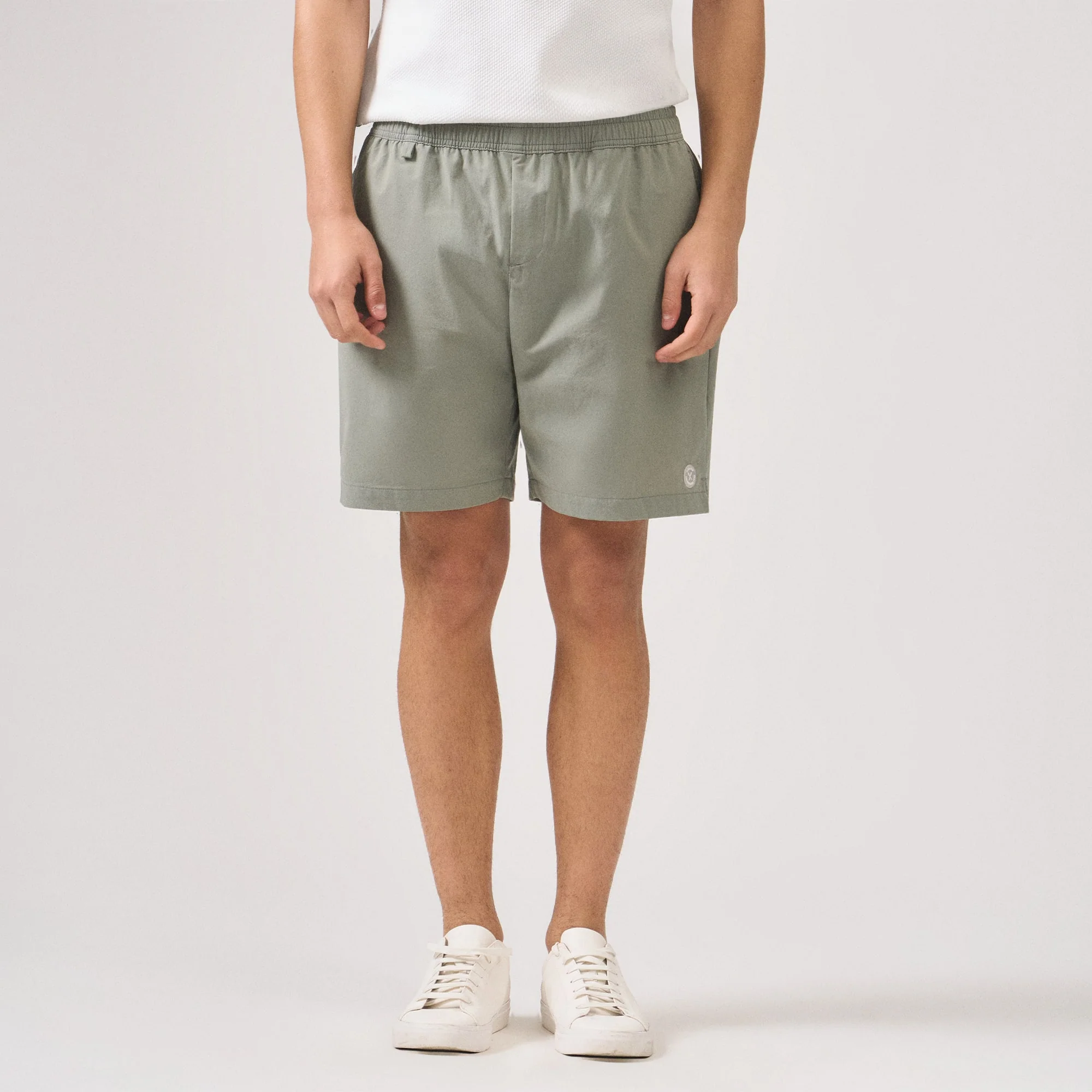 Regular Fit Nylon Pull Up Shorts