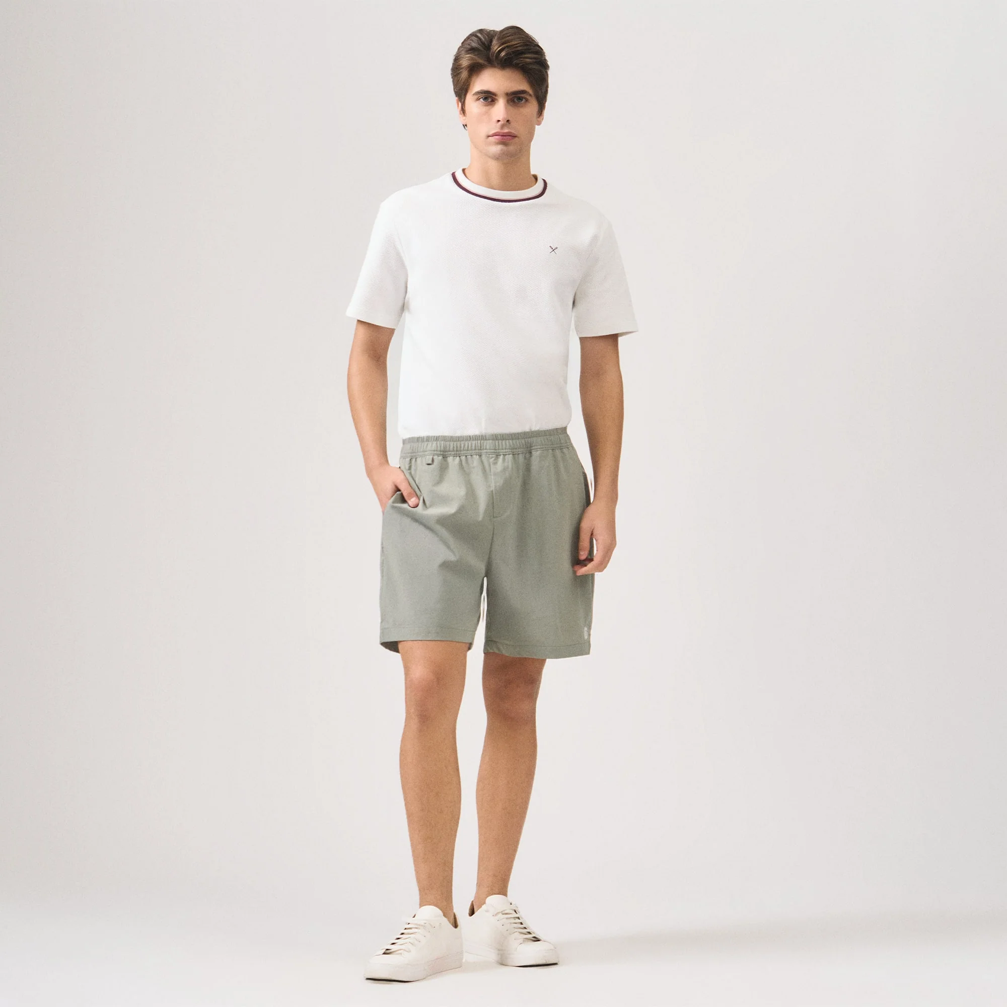Regular Fit Nylon Pull Up Shorts - Image 4
