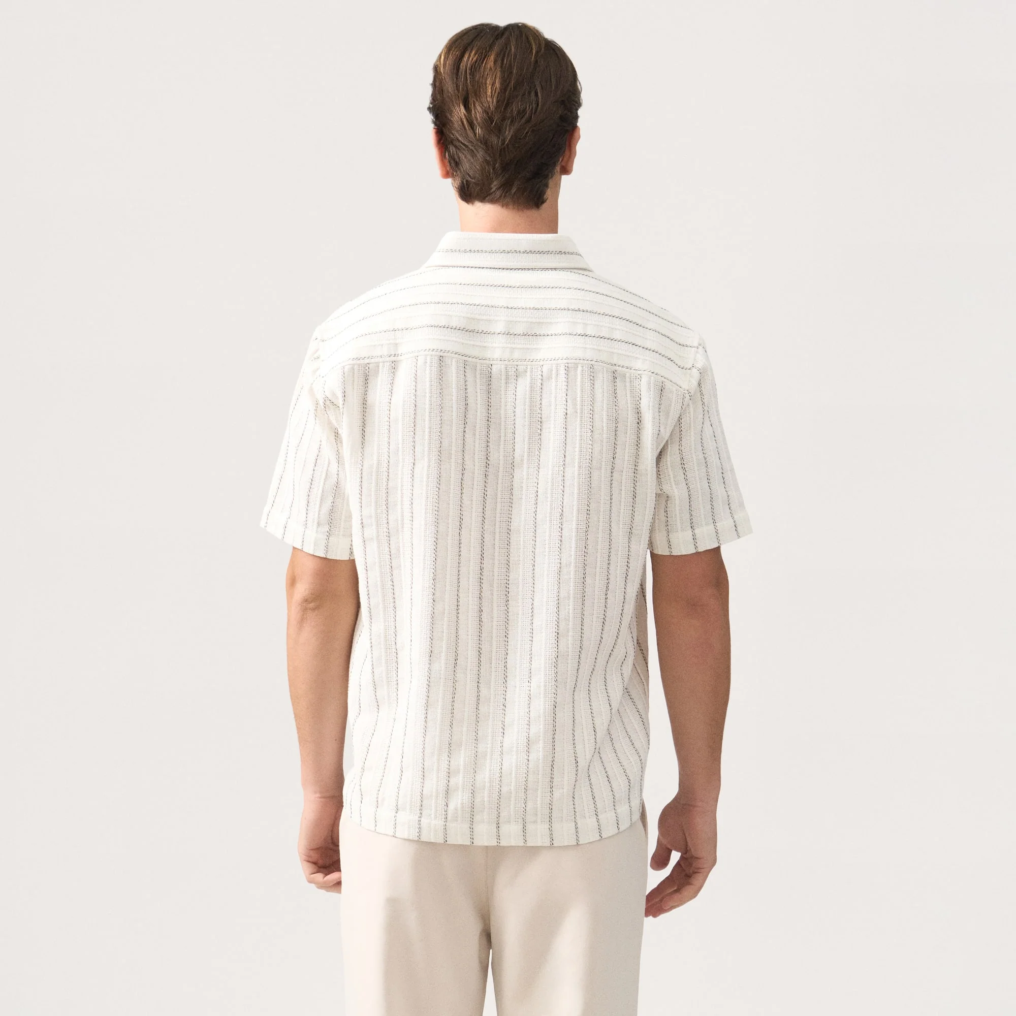 Regular Fit Openwork Shirt - Image 4