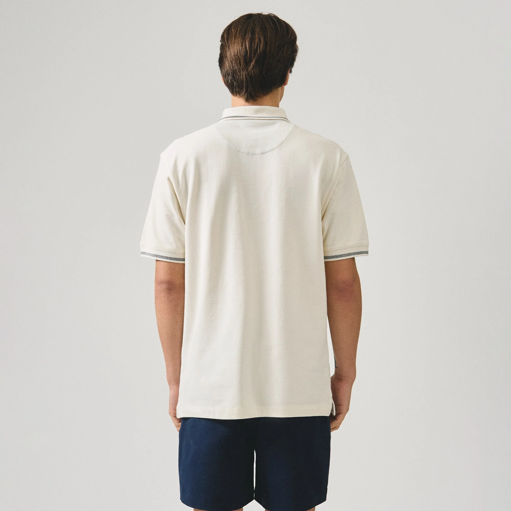 Regular Fit Polo Shirt With Contrast Chest Embroidery In Pique - Image 5