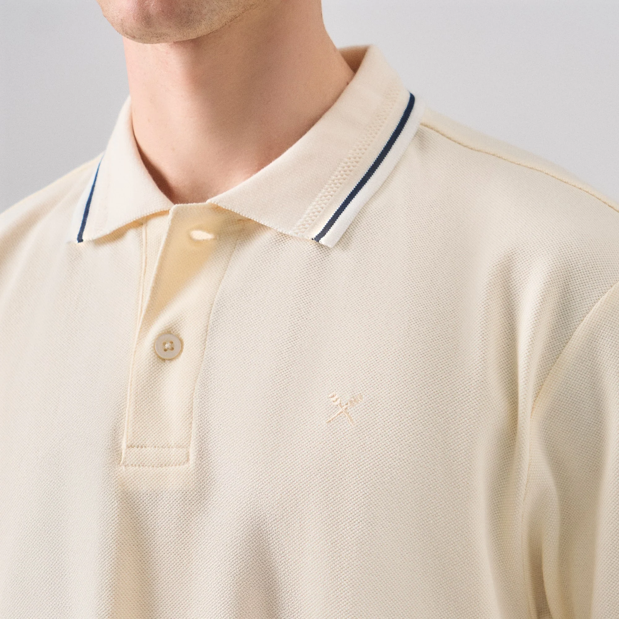 Regular Fit Polo Shirt With Multiple Contrast Tipping In Pique - Image 2