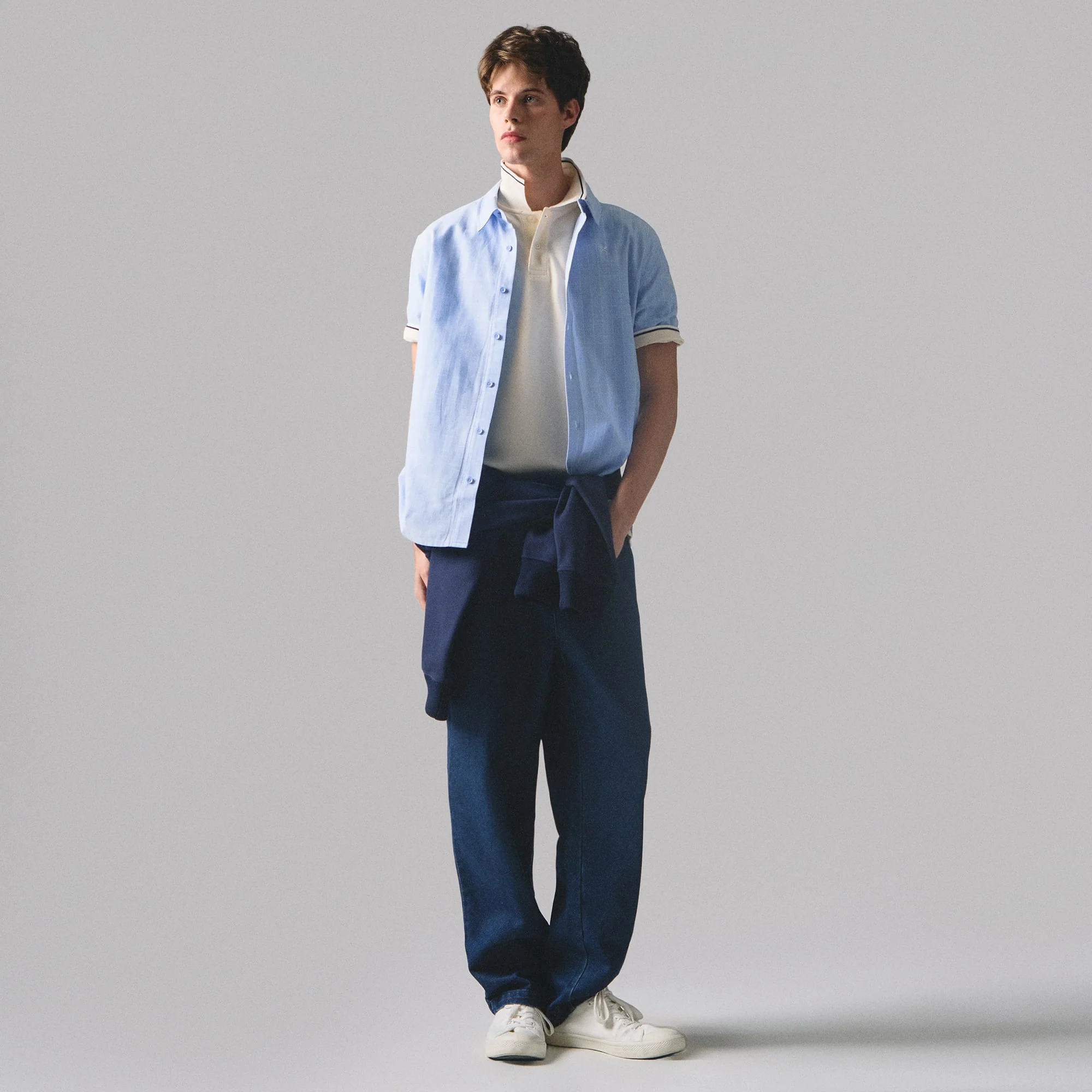 Regular Fit Polo Shirt With Multiple Contrast Tipping In Pique - Image 5