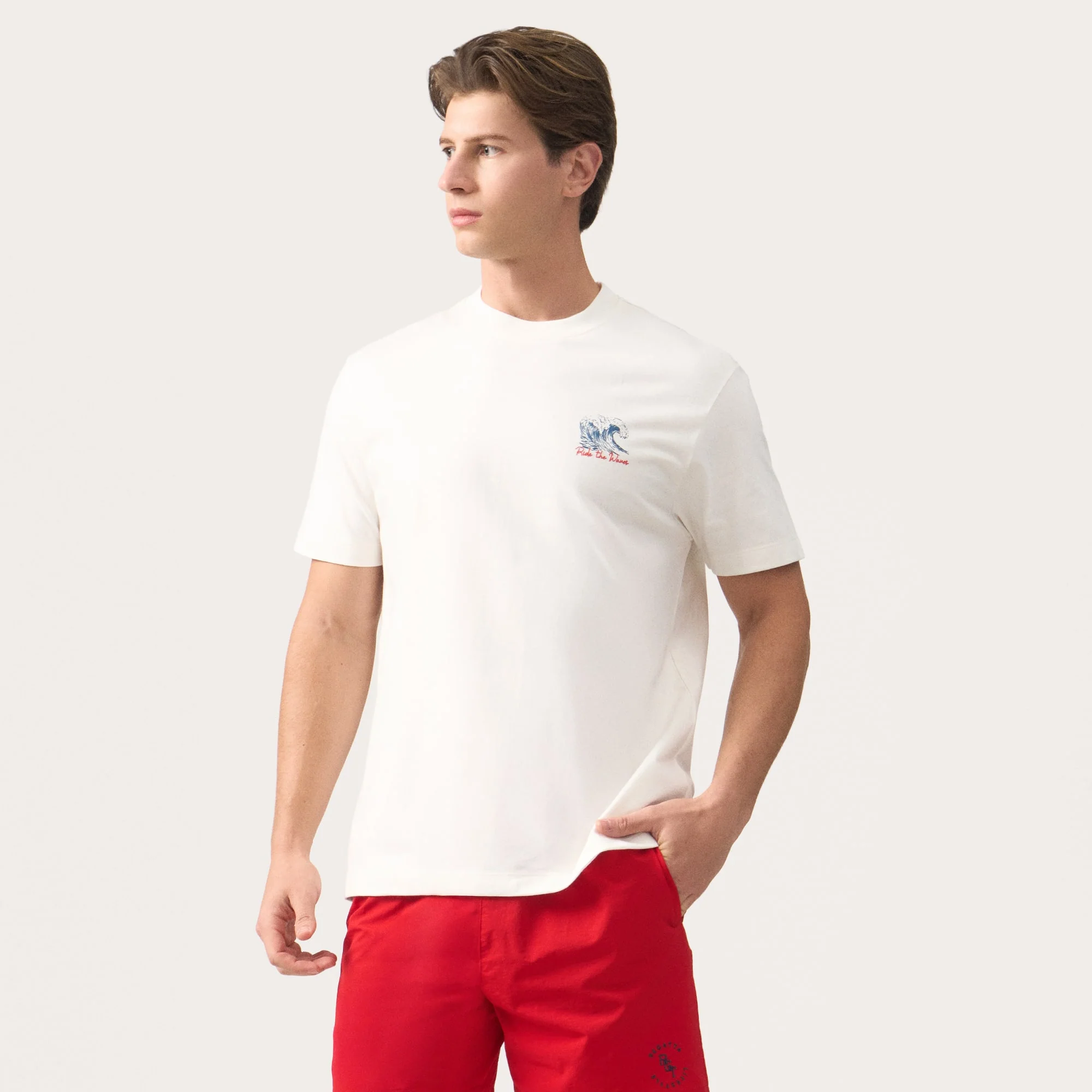 Regular Fit Ride The Waves Graphic T-Shirt - Image 3