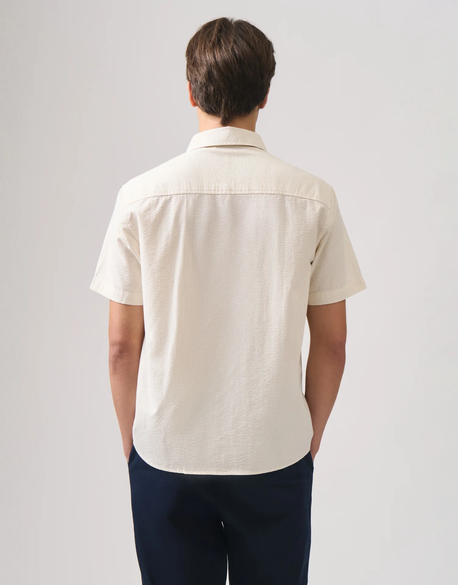 Regular Fit Seersucker Shirt - Image 4