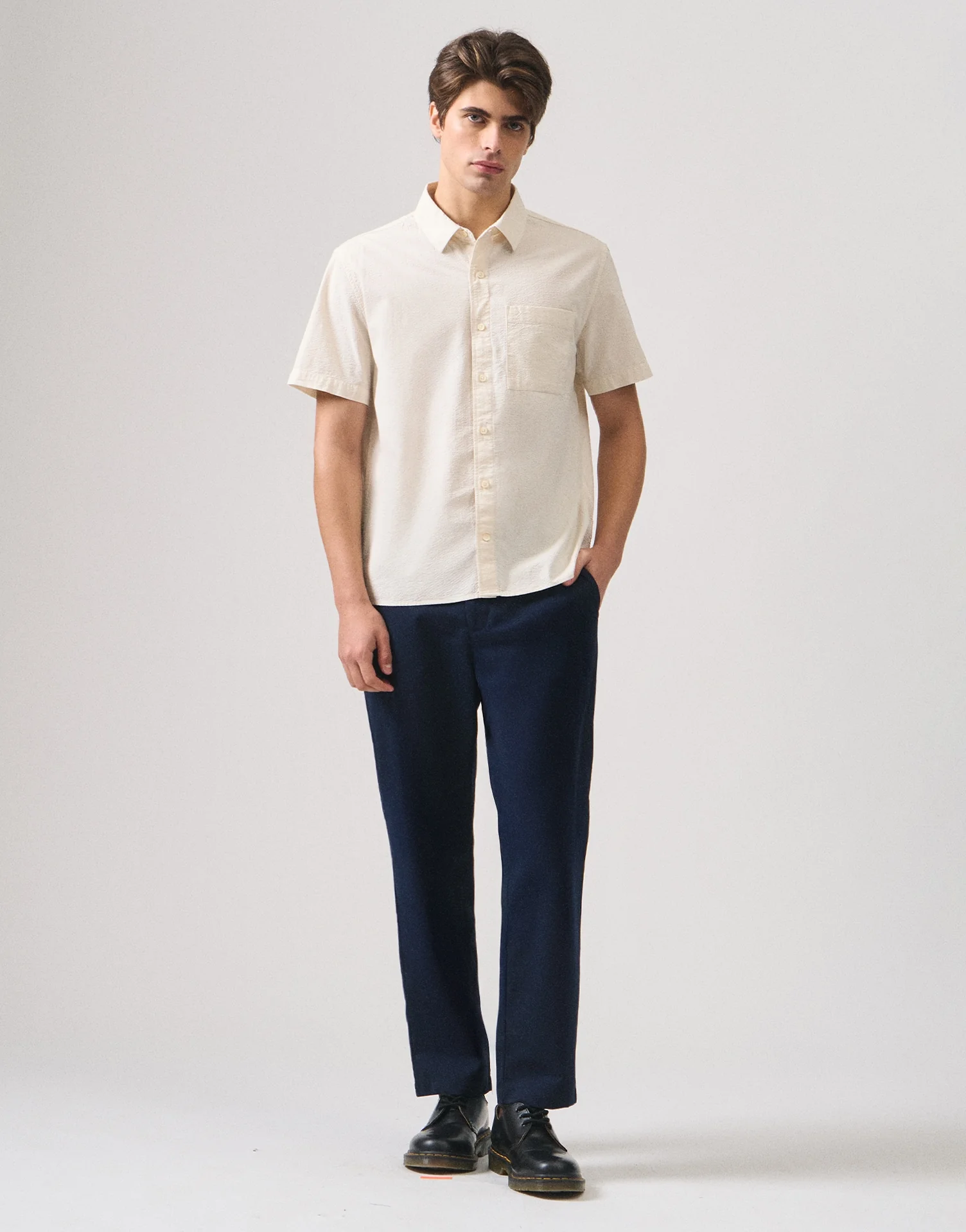 Regular Fit Seersucker Shirt - Image 5