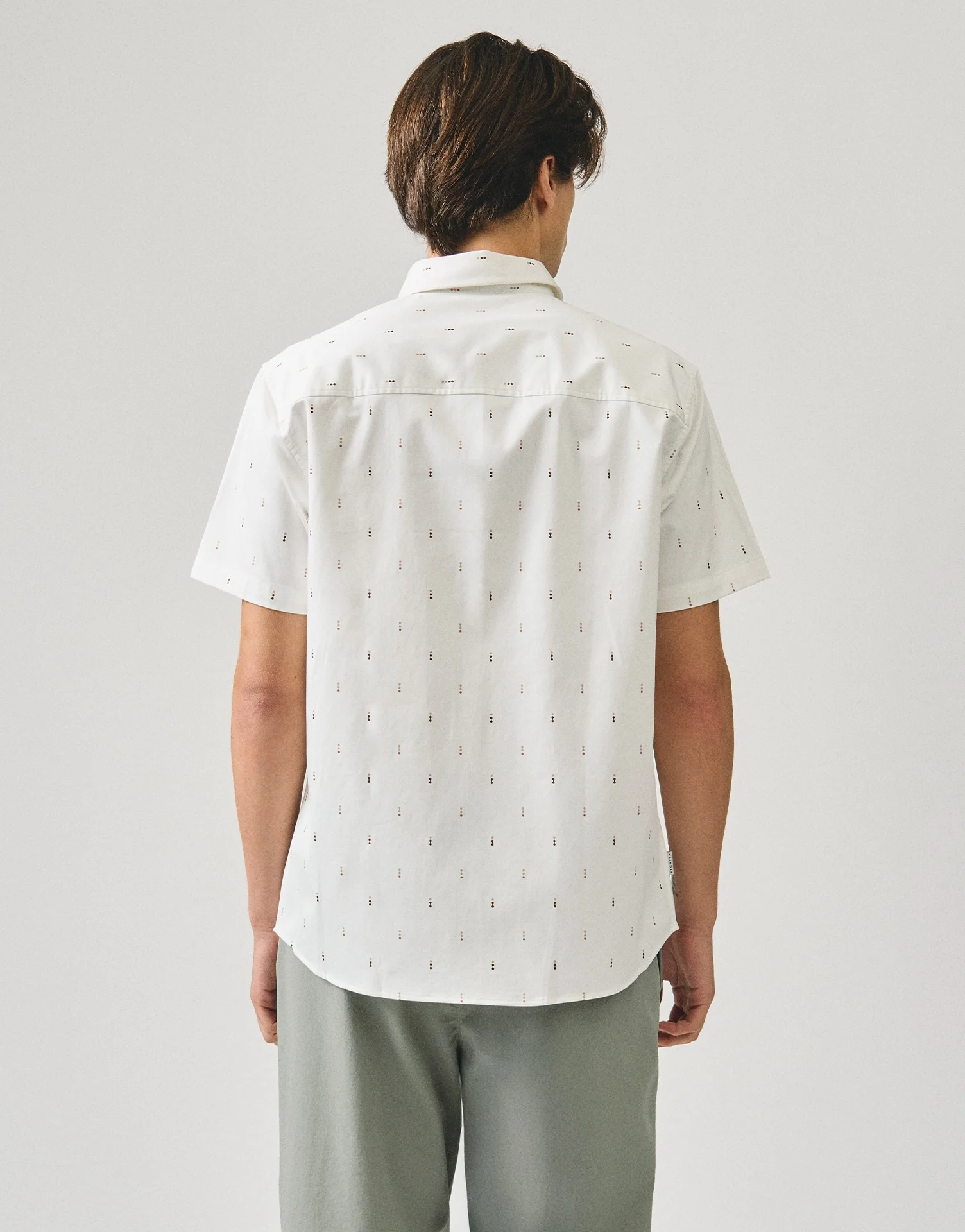 Regular Fit Short Sleeve Shirt In Textured Dobby - Image 4