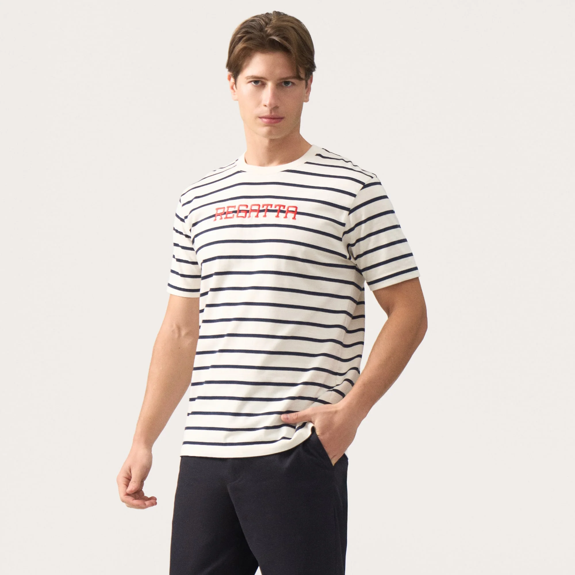 Regular Fit Striped T-Shirt - Image 2