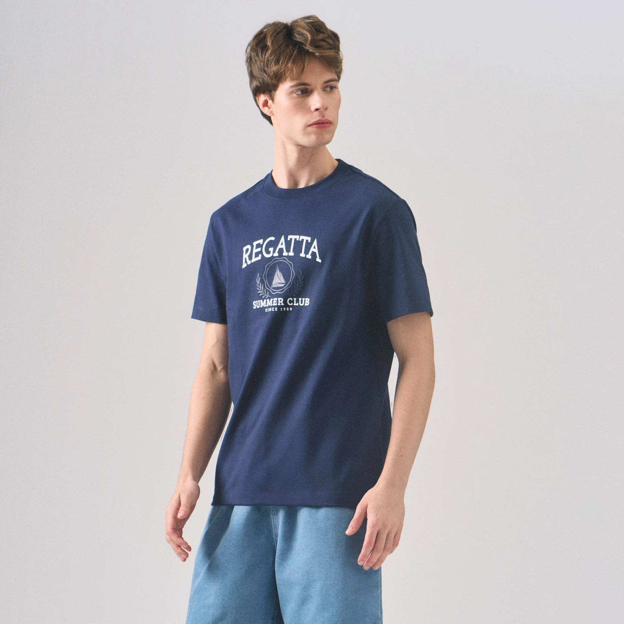 Regular Fit Summer Club T-Shirt - Image 3