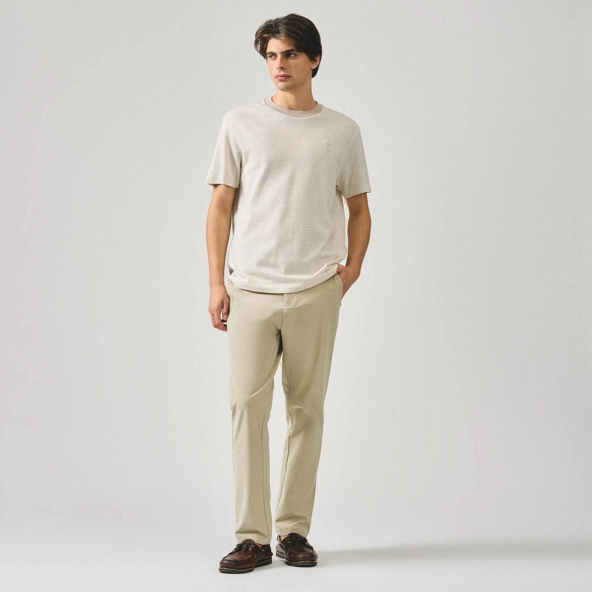 Regular Fit T-Shirt In Two-Tone Jacquard - Image 6
