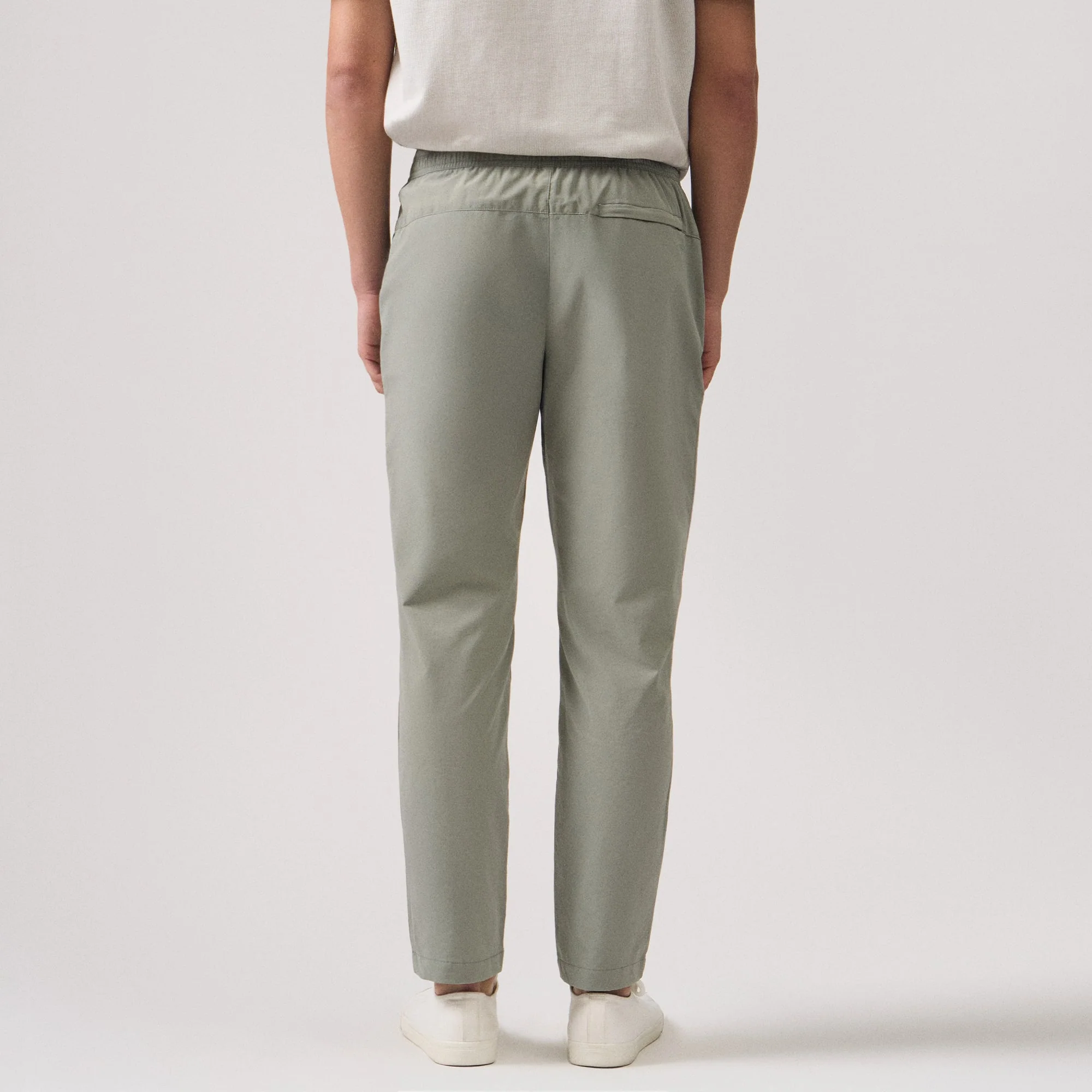 Slim Fit Nylon Trousers - Image 3