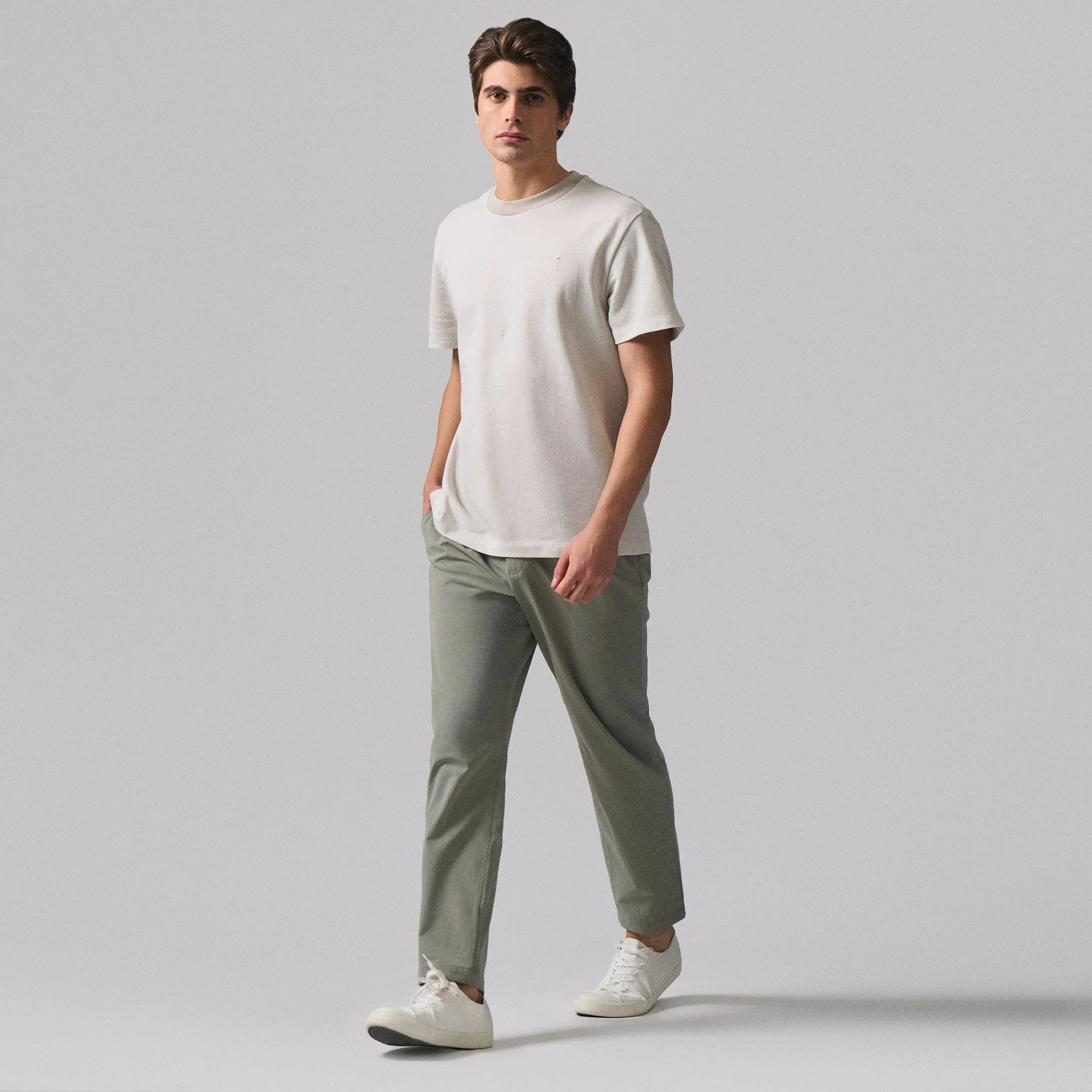 Slim Fit Nylon Trousers - Image 4