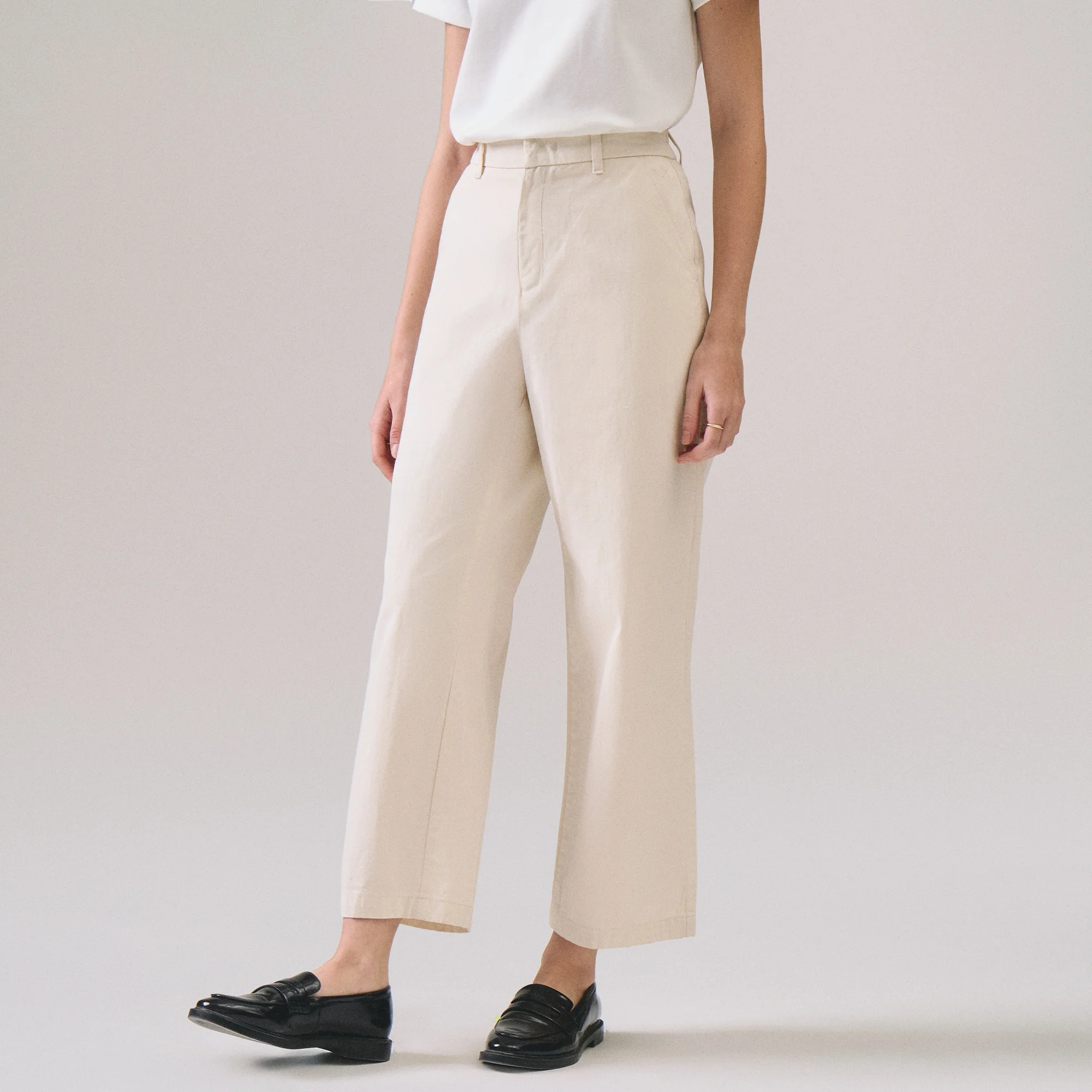 Straight Cut Zipper Trousers - Image 3