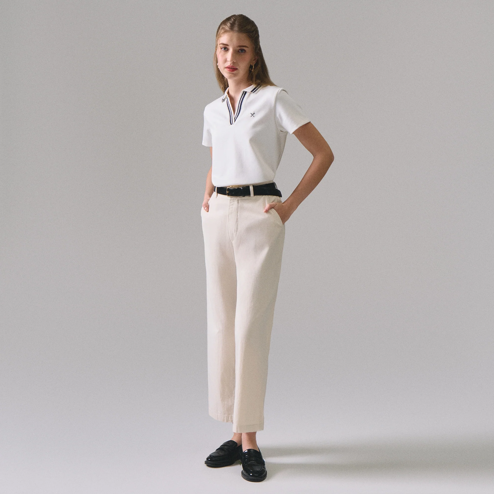 Straight Cut Zipper Trousers - Image 5