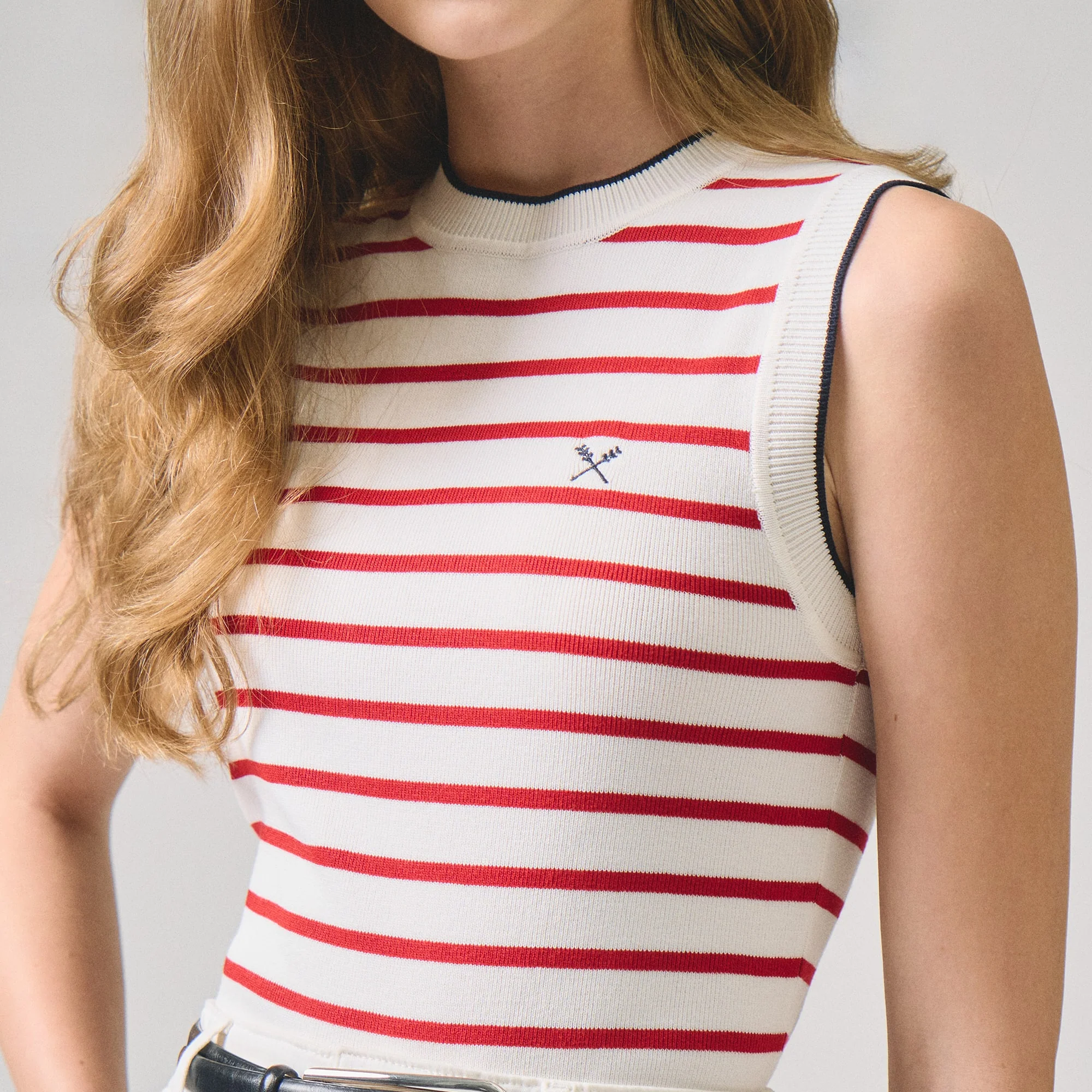Striped Flat Knit Top - Image 2