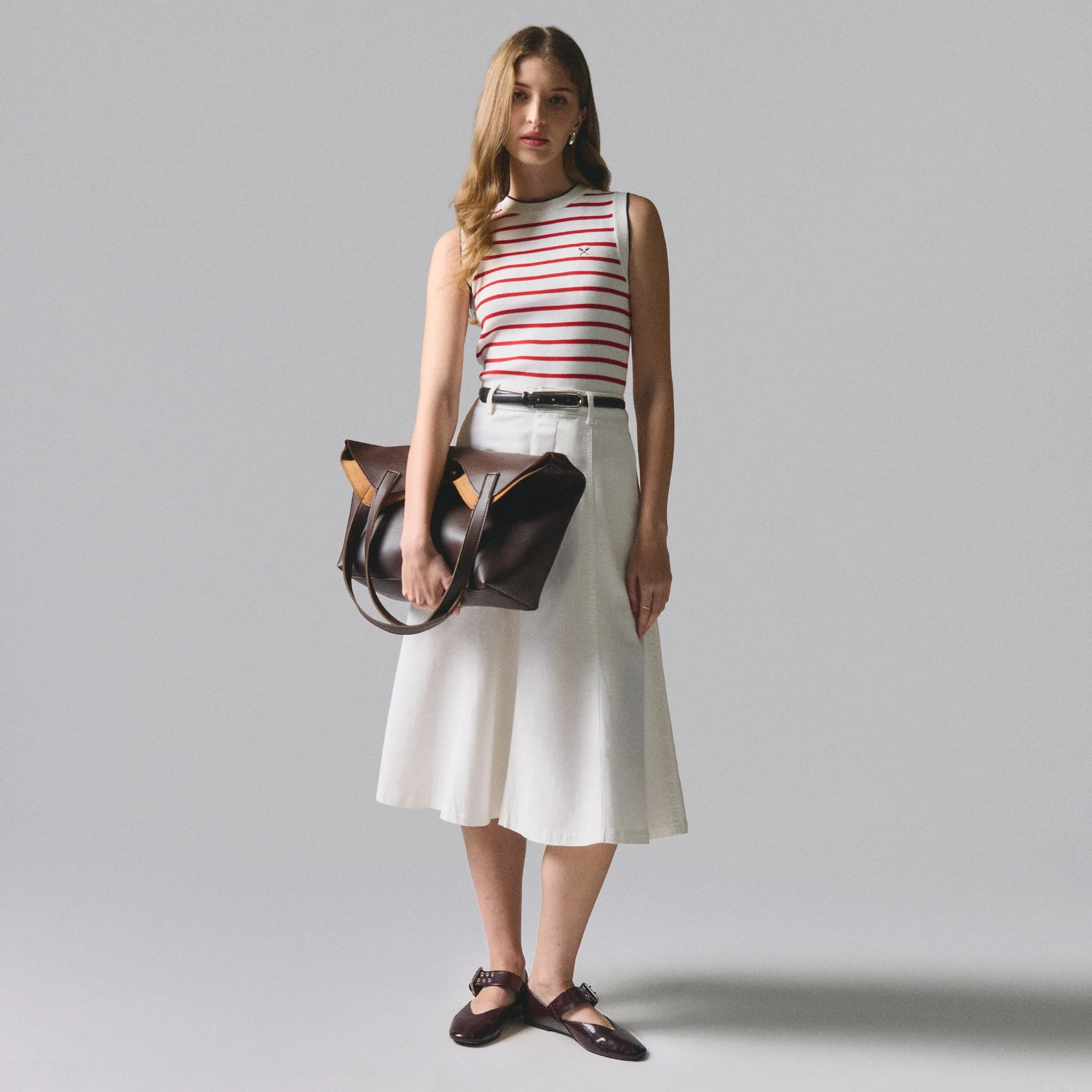 Striped Flat Knit Top - Image 6
