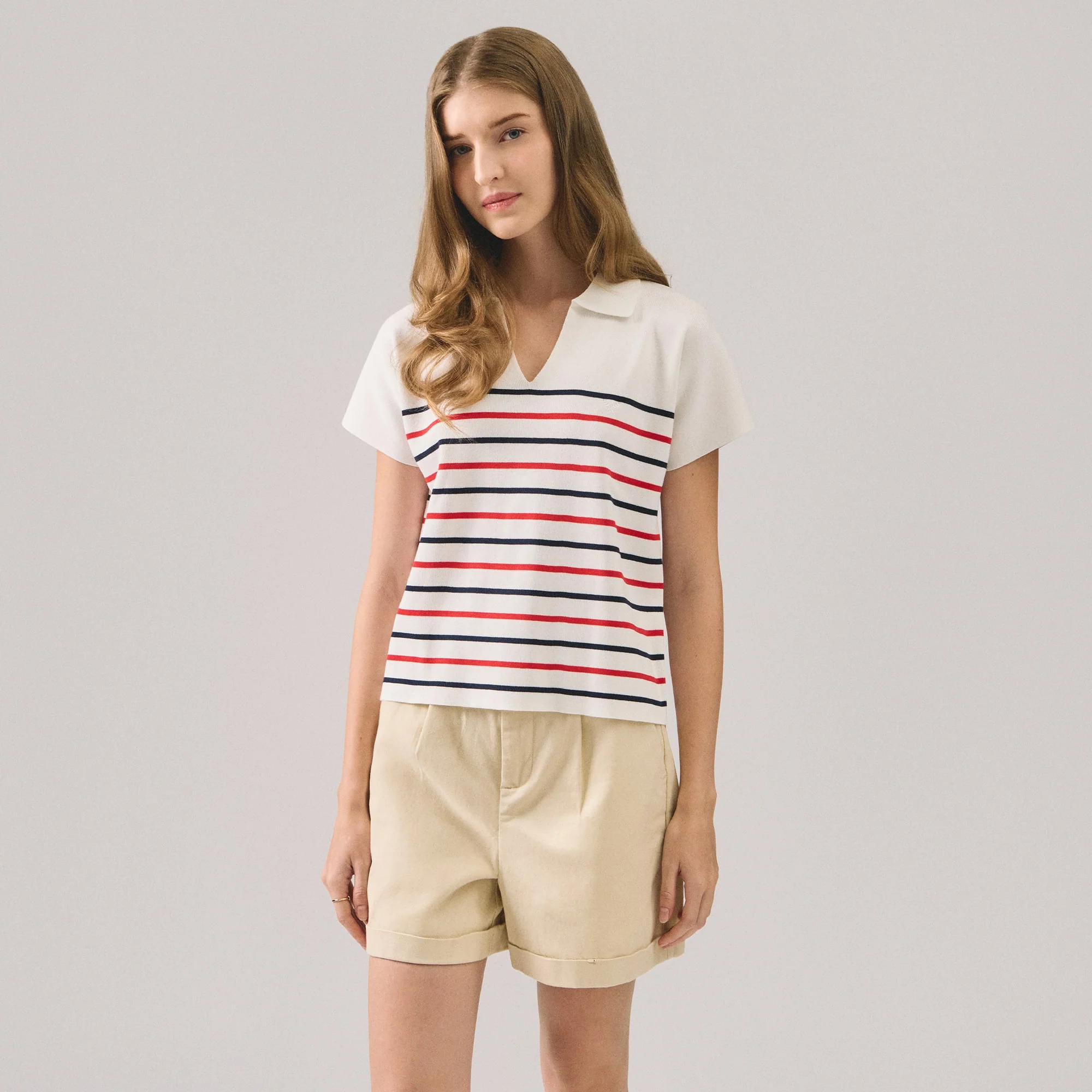 Stripes Dolman Polo - Image 2