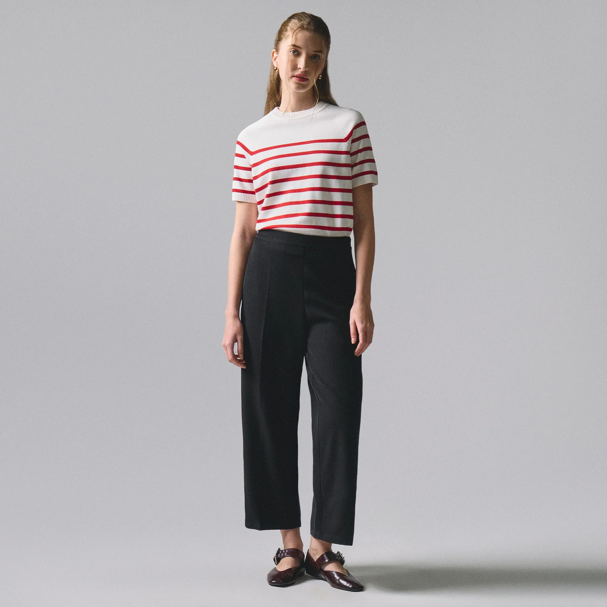 Stripes Raglan Knit Top - Image 5