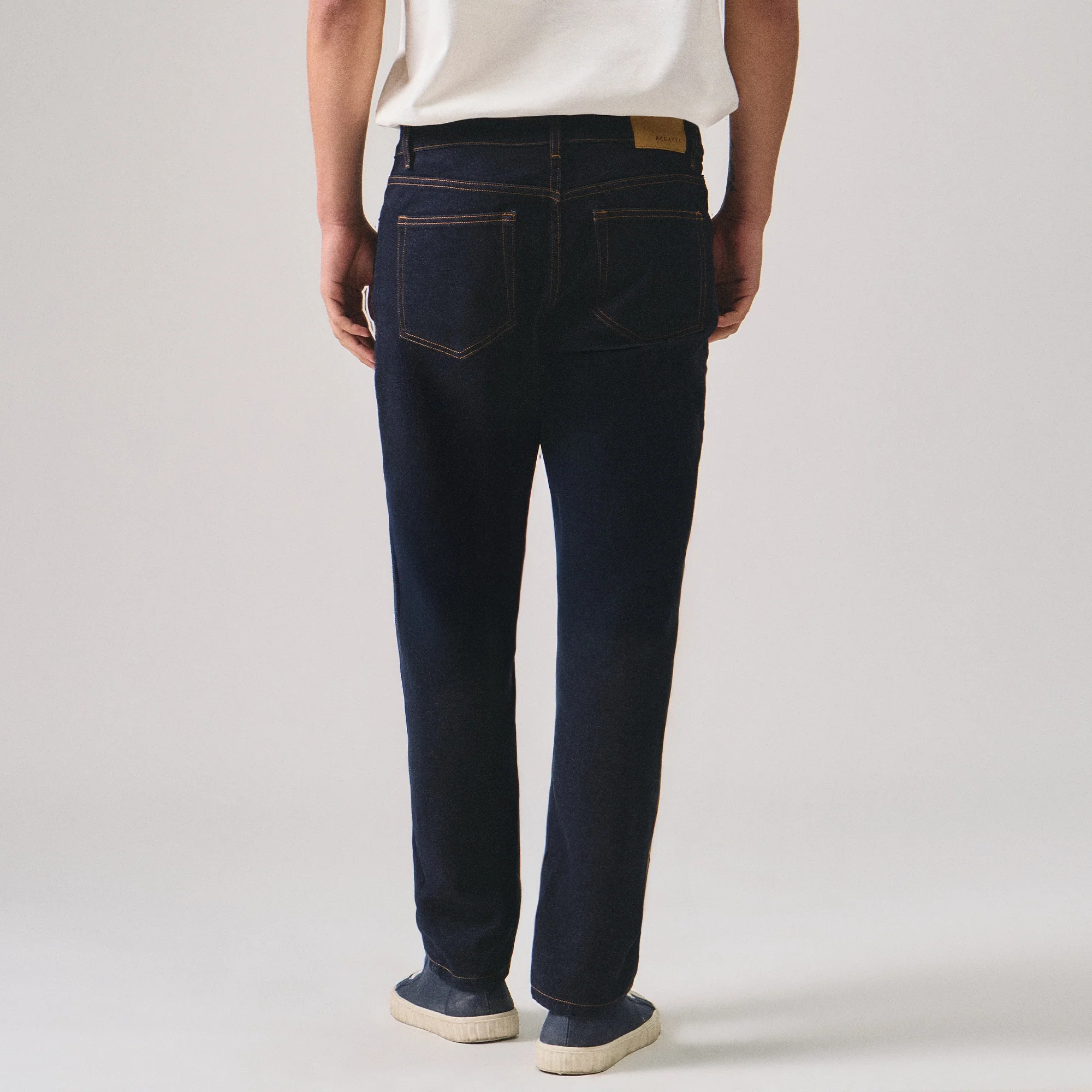 Tapered Dark Washed Denim - Image 4