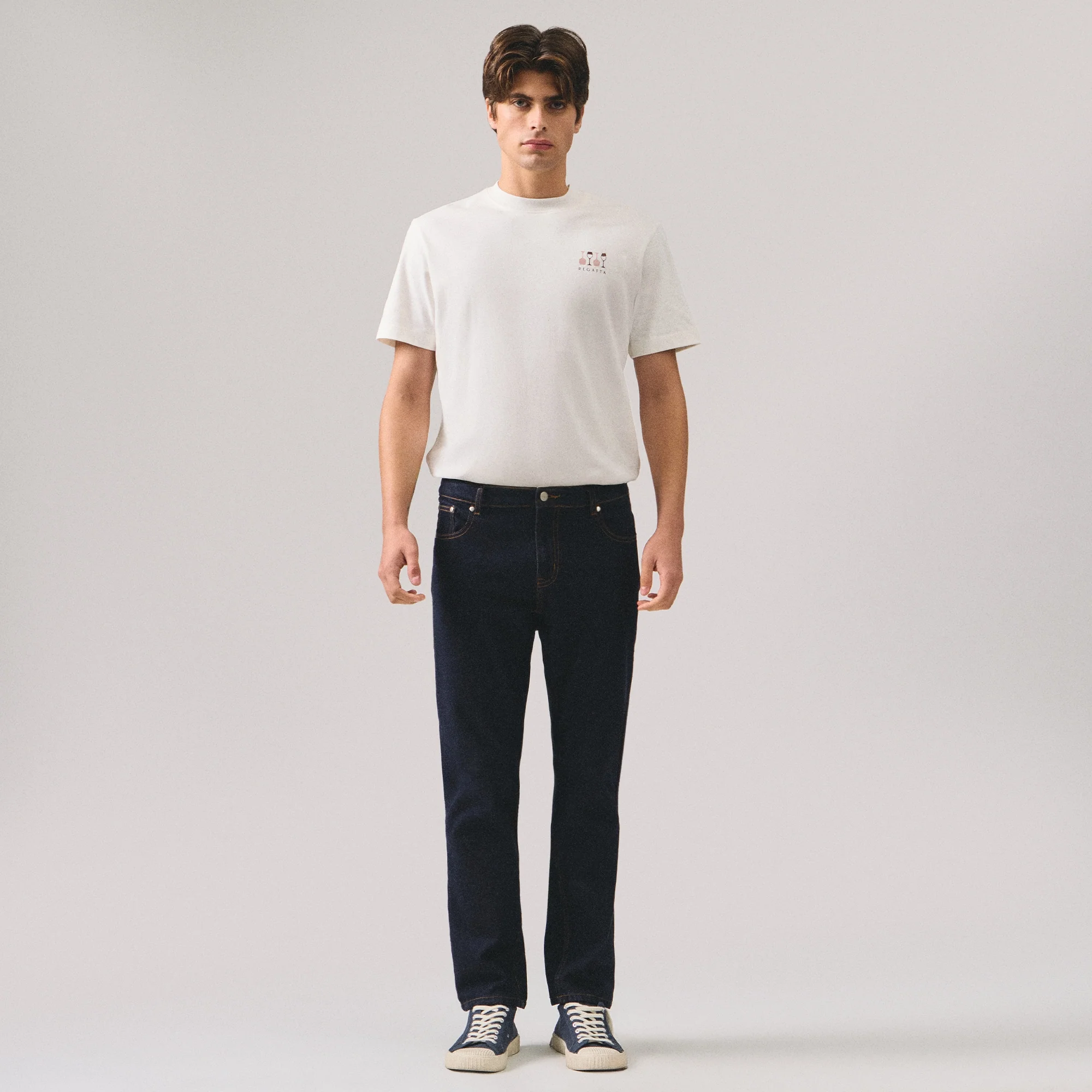 Tapered Dark Washed Denim - Image 5