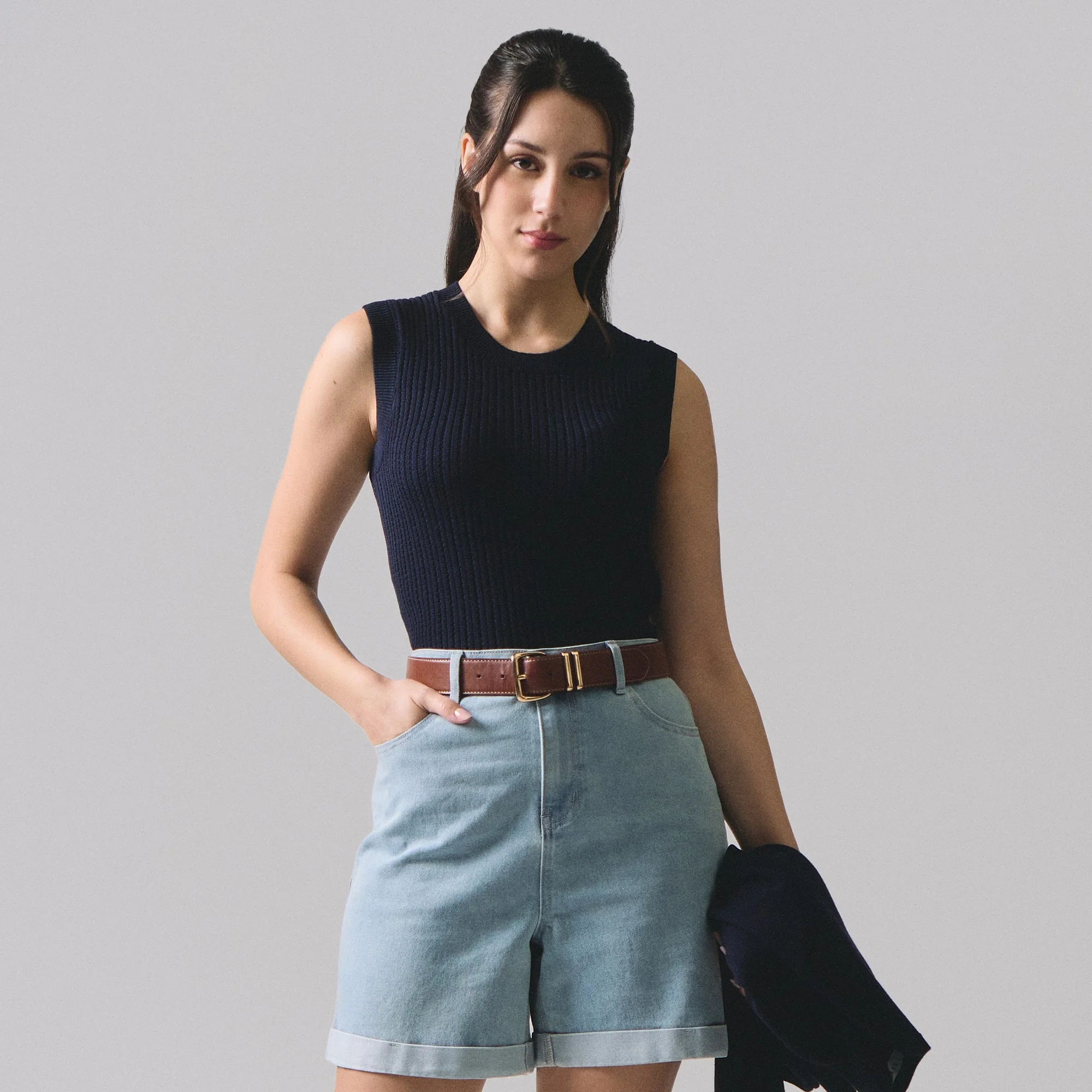 Textured Sleeveless Top
