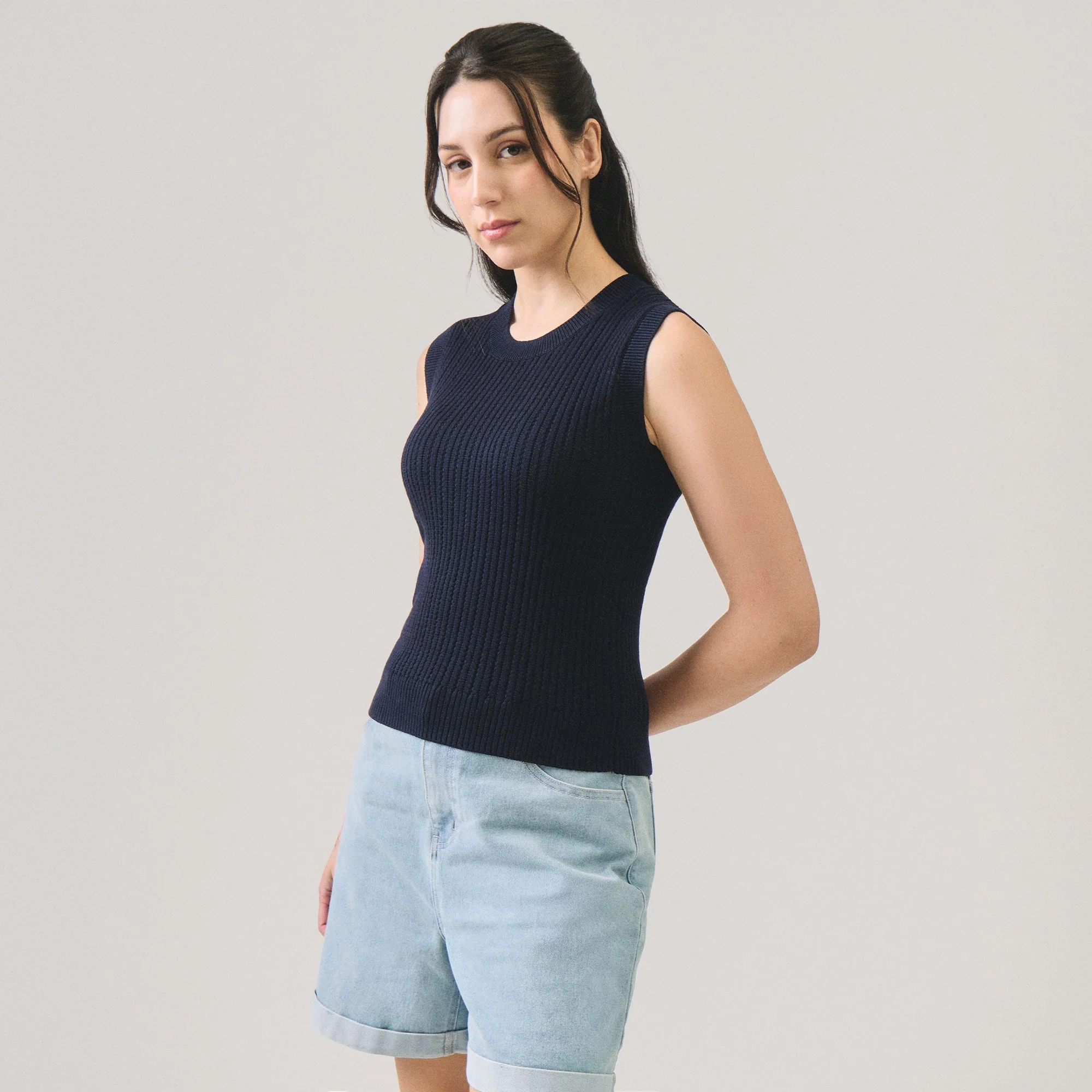 Textured Sleeveless Top - Image 3